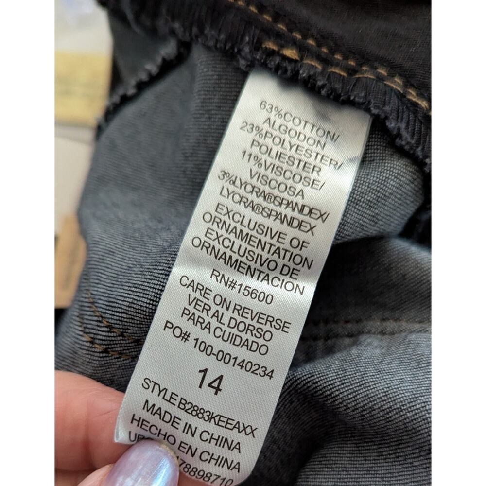 Democracy wide leg Hi rise Sz 14 dark rinse Jeans NWT Slimming ab Technology - Picture 9 of 12